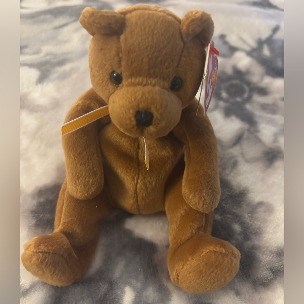 TY Beanie Baby SHERWOOD the Bear 2002 Retired Vintage